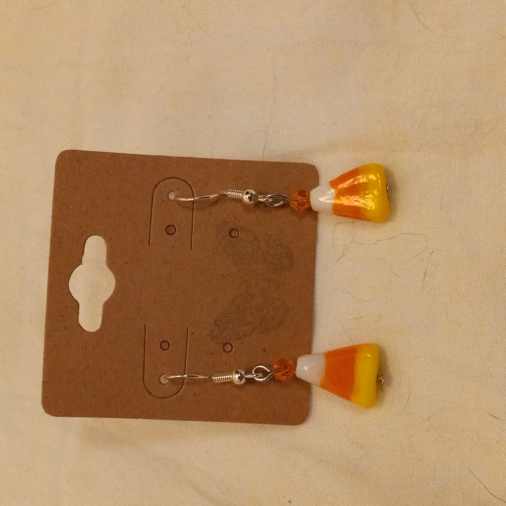 NWT Candy Corn Earrings